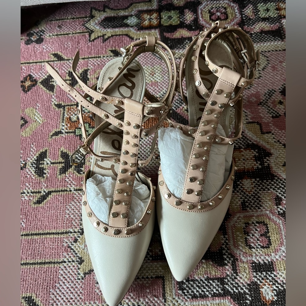 Sam Edelman ankle strap kitten heel